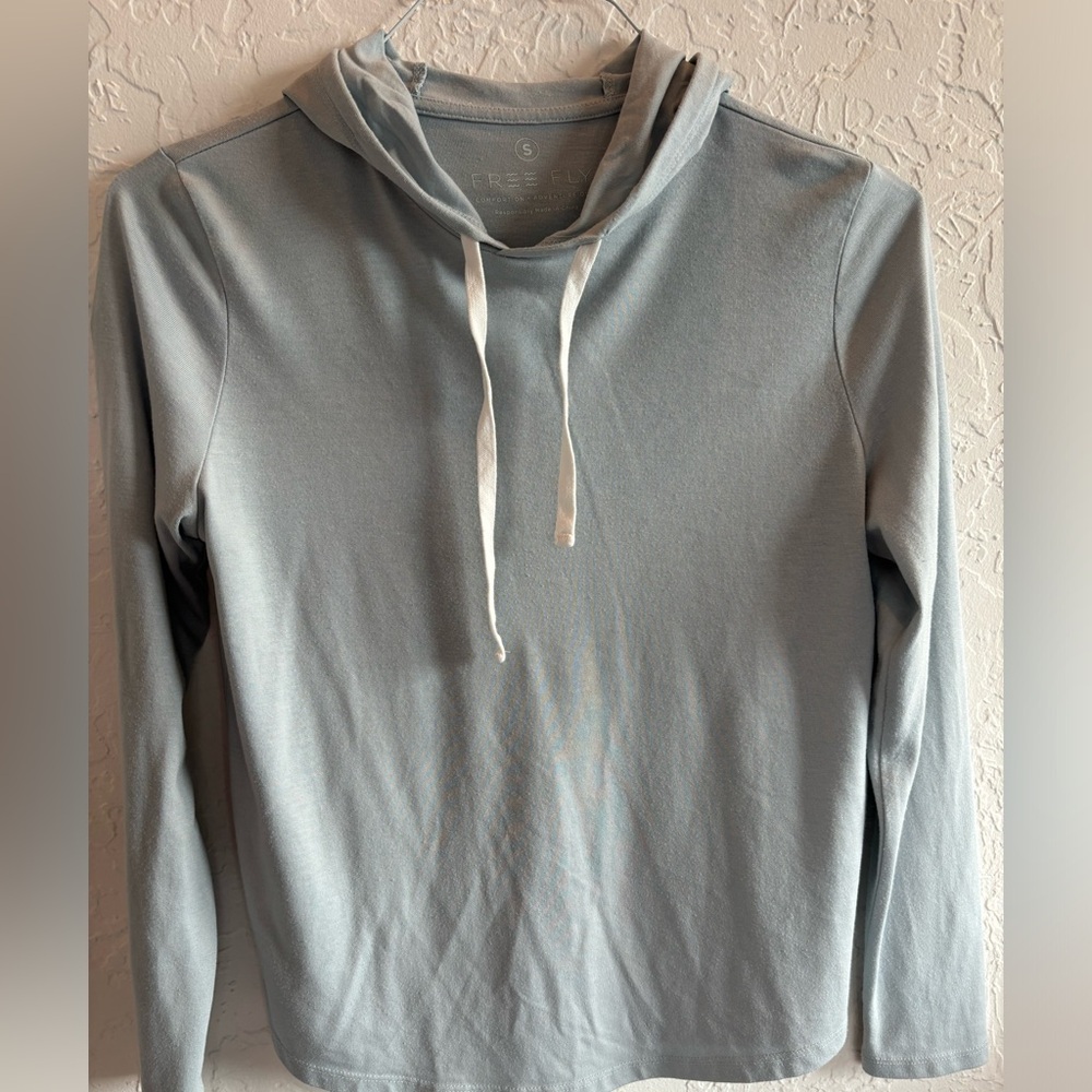 Free Fly Bamboo Shade Hoodie, light blue, size Small